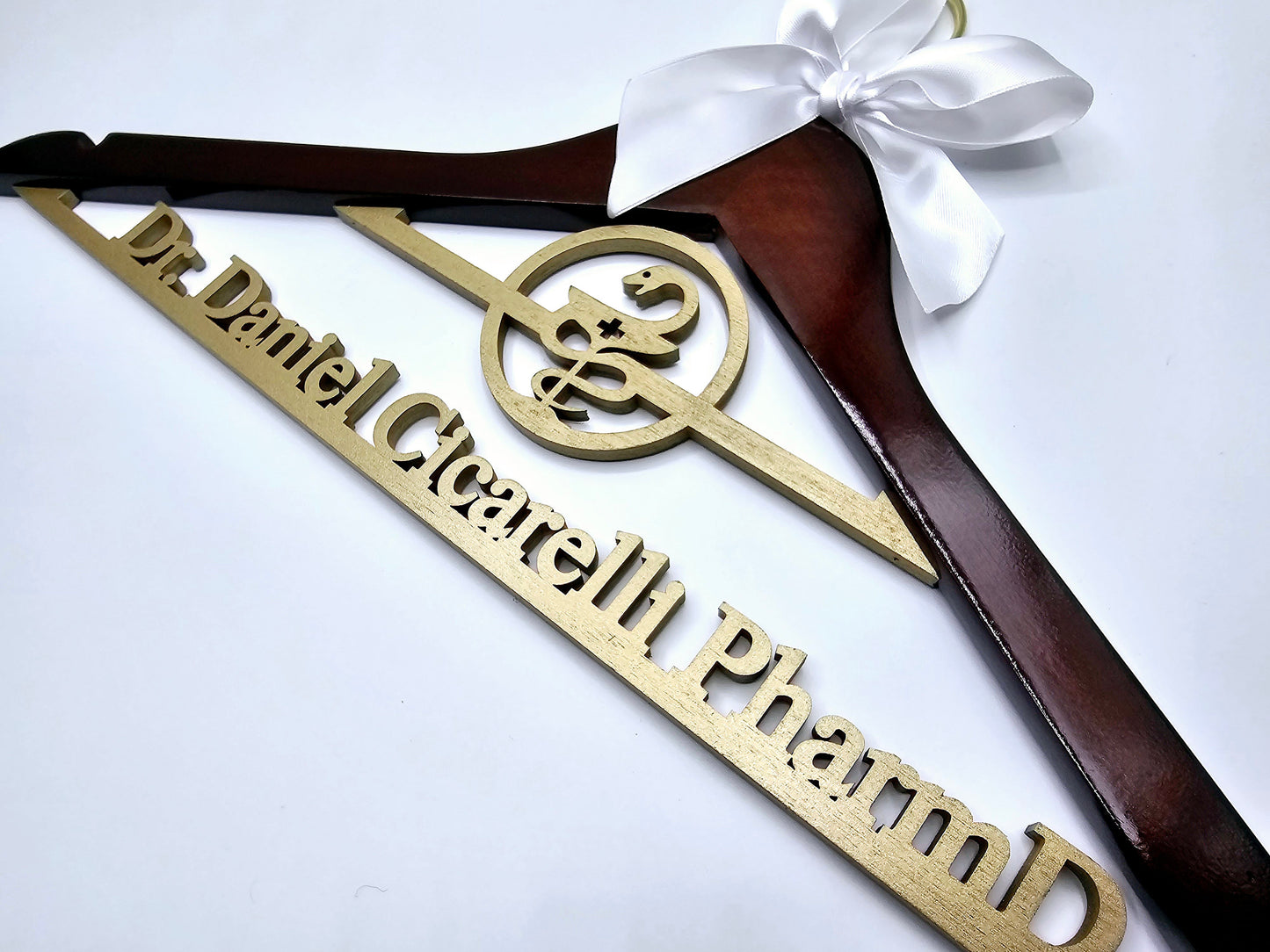 Laser Cut / 2 Line Medical School Graduation Gifts, PharmD Hanger, Personalized Doctor Hanger