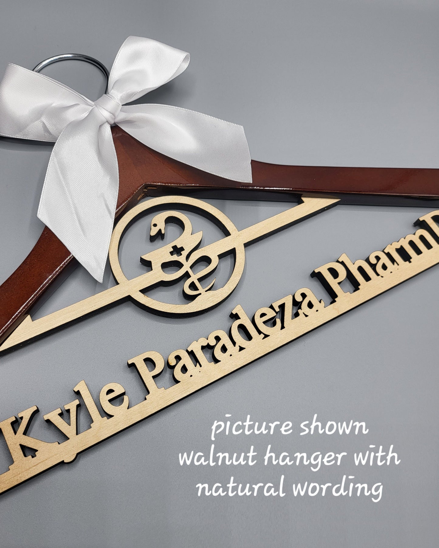 Laser Cut / 2 Line Medical School Graduation Gifts, PharmD Hanger, Personalized Doctor Hanger
