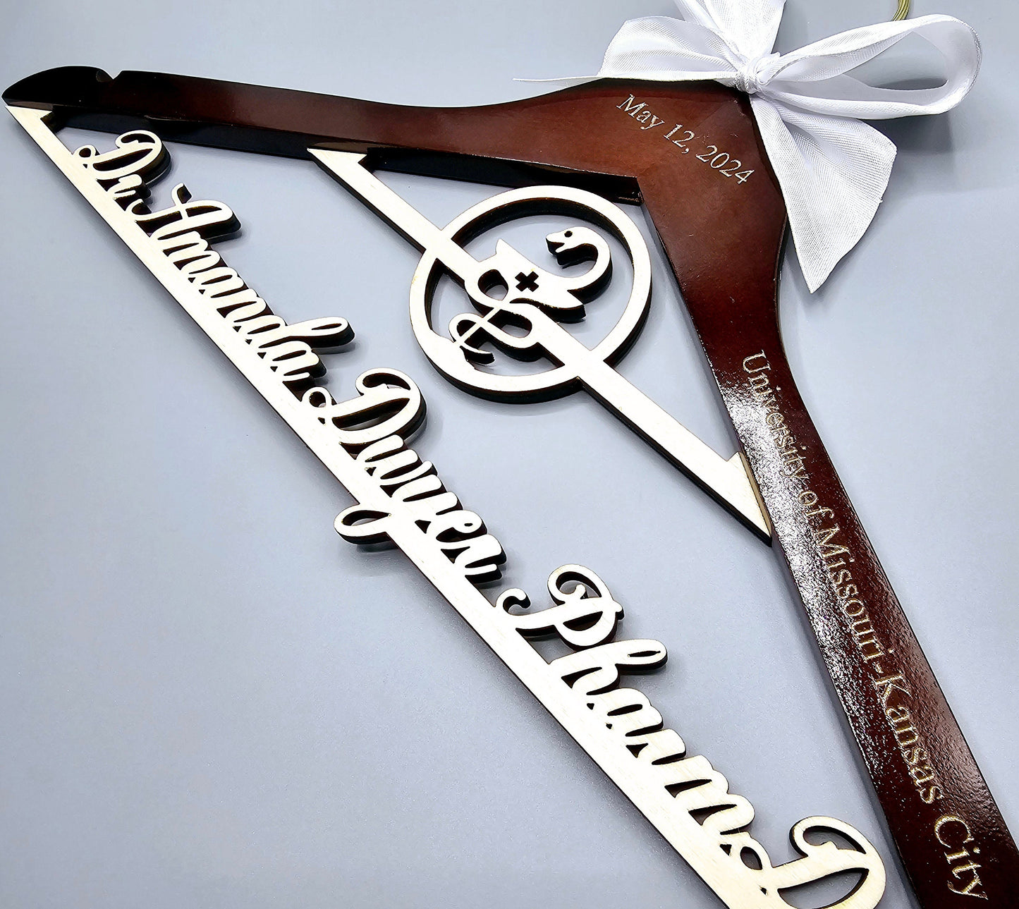 Laser Cut / 2 Line Medical School Graduation Gifts, PharmD Hanger, Personalized Doctor Hanger