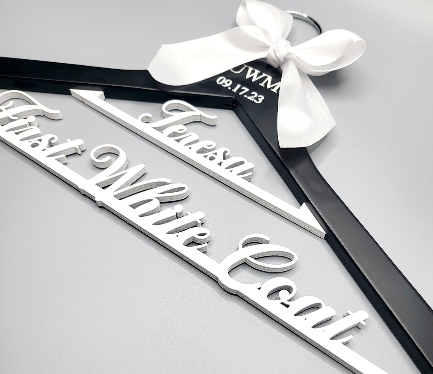 Laser Cut /Laser Engraving on TOP and ARMS / 2 Line Medical School Graduation Gifts, First White Coat Hanger , Personalized Doctor Hanger