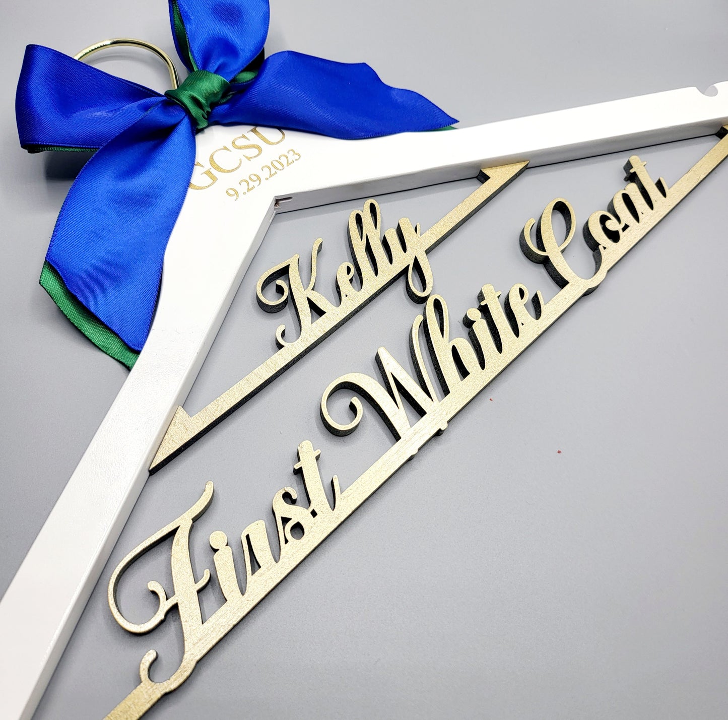 Laser Cut /Laser Engraving on TOP and ARMS / 2 Line Medical School Graduation Gifts, First White Coat Hanger , Personalized Doctor Hanger