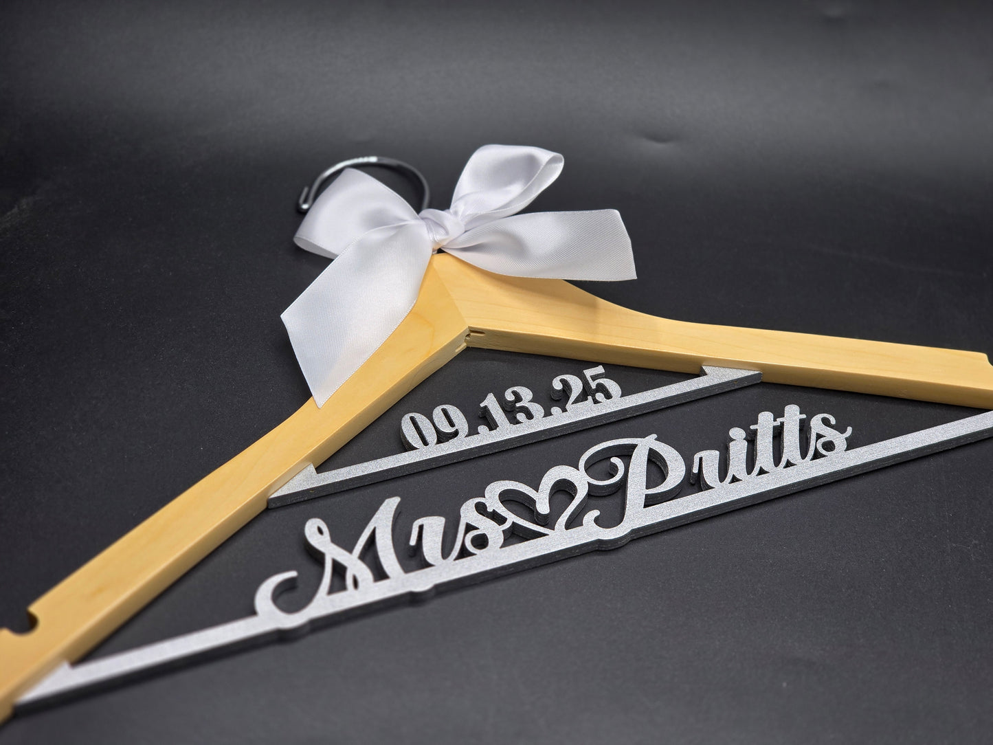 Personalized Bridal Hanger with date