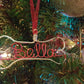 Dog Ornaments / bone name ornaments/ Christmas gift / ornament / home decor / Christmas tree decor / holiday gift / name wire