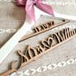 Laser Cut / Wedding Dress Hanger / Mrs Hanger / Bride Hanger / Wedding Hanger / Bridesmaid Hanger / Personalized Bridal Gift