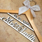 LaserCut / Wedding Dress Hanger / Mrs Hanger / Bride Hanger / Wedding Hanger / Bridesmaid Hanger / Personalized Bridal Gift