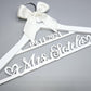 2 line Laser Cut with Engrave/ Wedding Dress Hanger/Bride Hanger/Wedding Hanger/ Bridesmaid Hanger/Personalized Bridal Gift/Wedding gift