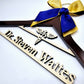 Laser Cut /Laser Engraving / Caduceus Symbol /2 Line Medical School Graduation Gifts, First White Coat Hanger , Personalized Doctor Hanger