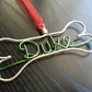 Dog Ornaments / bone name ornaments/ Christmas gift / ornament / home decor / Christmas tree decor / holiday gift / name wire