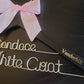2 Line  Medical School Graduation Gift, First White Coat Hanger, Doctor Hanger, Personalized doctor hanger with date and school name