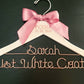 Ships tomorrow/ 2 Line  Medical School Graduation Gift, First White Coat Hanger, Doctor Hanger, Personalized doctor hanger.