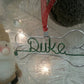 Dog Ornaments / bone name ornaments/ Christmas gift / ornament / home decor / Christmas tree decor / holiday gift / name wire