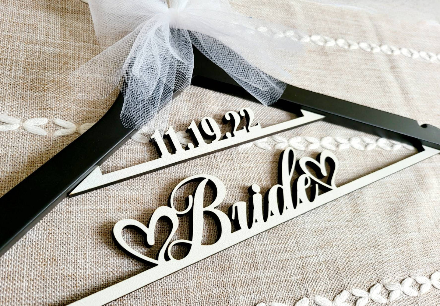 LaserCut / Wedding Dress Hanger / Mrs Hanger / Bride Hanger / Wedding Hanger / Bridesmaid Hanger / Personalized Bridal Gift
