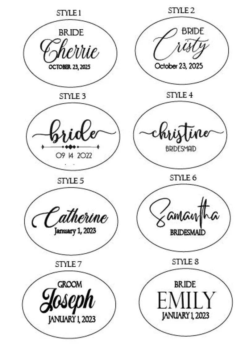 Personalized Engraved Wedding Hangers