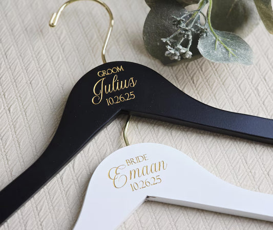 Personalized Engraved Wedding Hangers