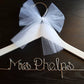 White wedding dress hanger/ NAME hanger/ mrs. hanger / wedding hangers