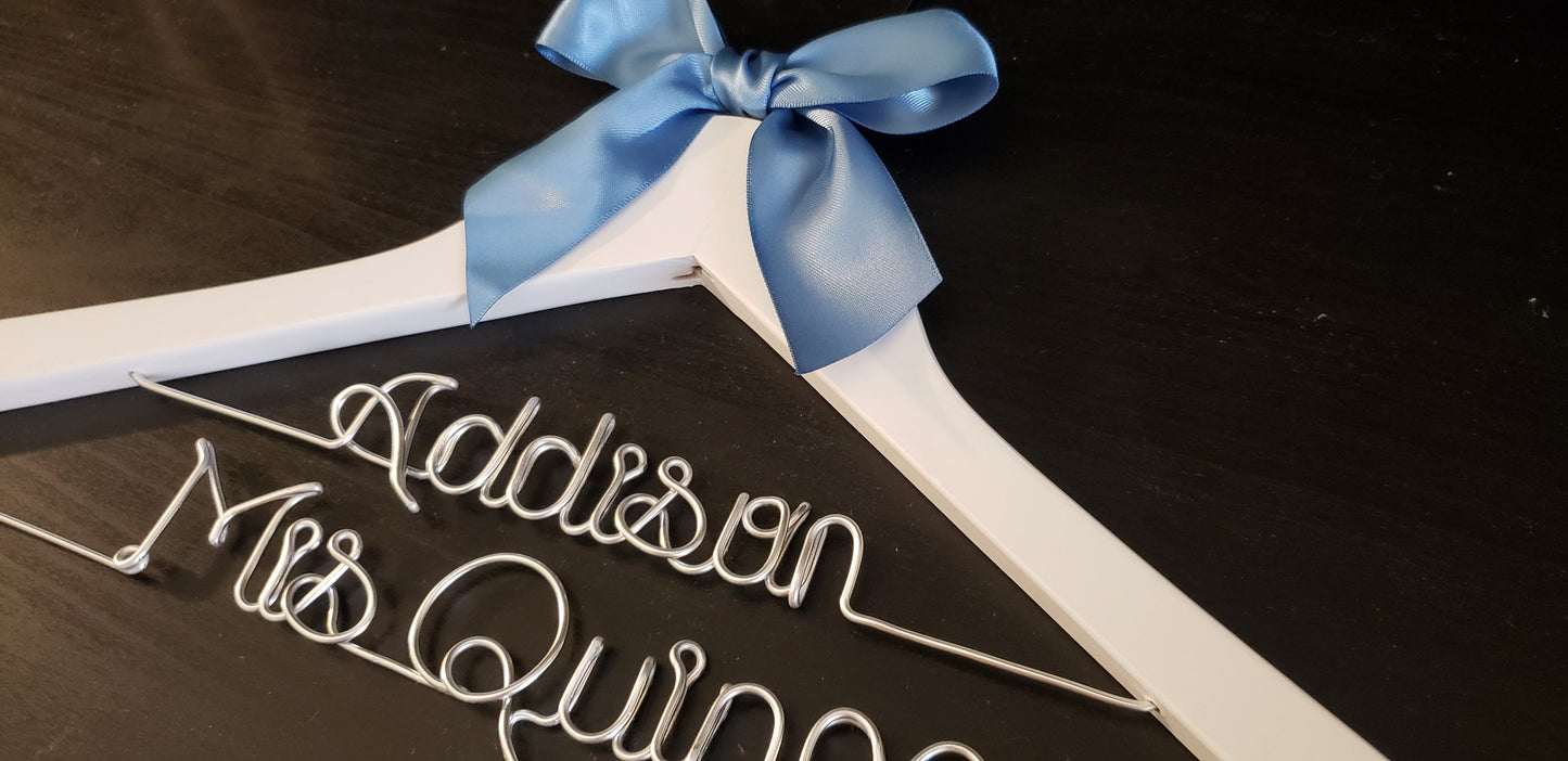 Mis quince name hanger/ Name hanger / birthday gift/ Girl's name hanger