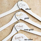 Personalized Bridesmaid Hangers - Wedding Hanger - Wooden Engraved Hanger - Bridal Dress Hanger - Wedding Name Hangers
