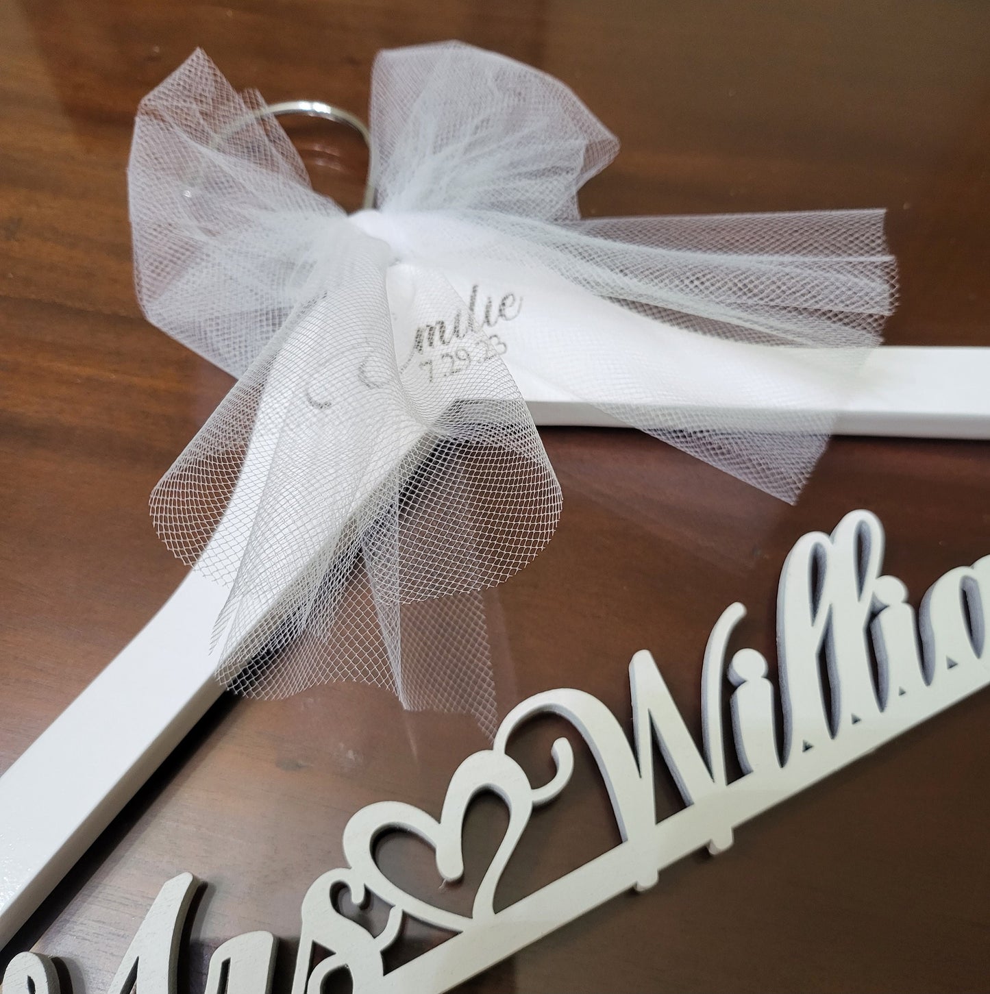 Laser Cut single line /laser engraving/ Wedding Dress Hanger / Mrs Hanger / Bride Hanger / Wedding Hanger / Personalized Bridal Gift