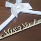 Laser Cut /laser engraving/ Wedding Dress Hanger / Mrs Hanger / Bride Hanger / Wedding Hanger / Bridesmaid Hanger / Personalized Bridal Gift