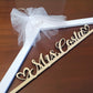 Laser Cut /laser engraving/ Wedding Dress Hanger / Mrs Hanger / Bride Hanger / Wedding Hanger / Bridesmaid Hanger / Personalized Bridal Gift