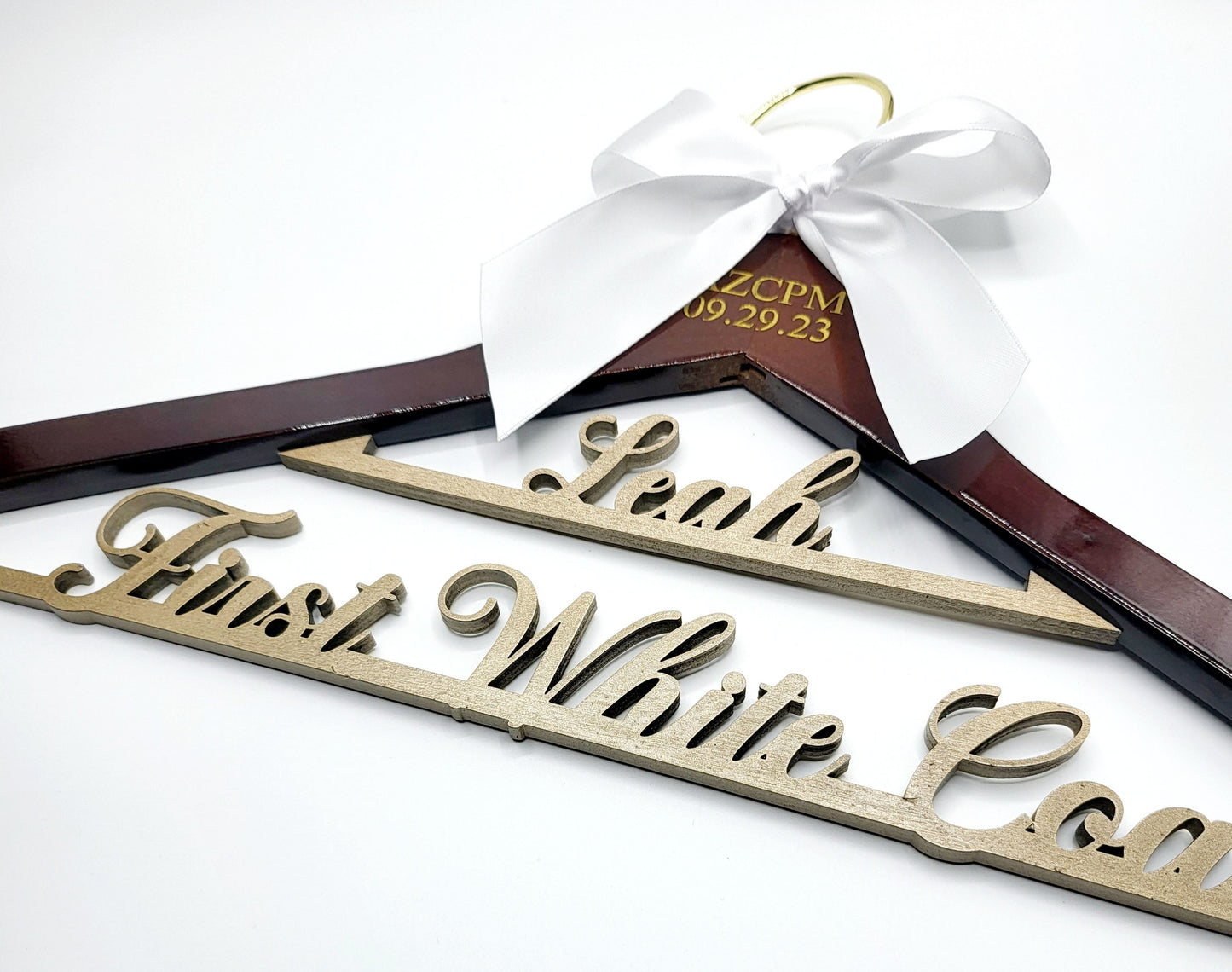 Laser Cut /Laser Engraving on TOP and ARMS  / 2 Line Medical School Graduation Gifts, First White Coat Hanger ,  Personalized Doctor Hanger