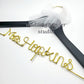 White wedding dress hanger/ NAME hanger/ mrs. hanger / wedding hangers