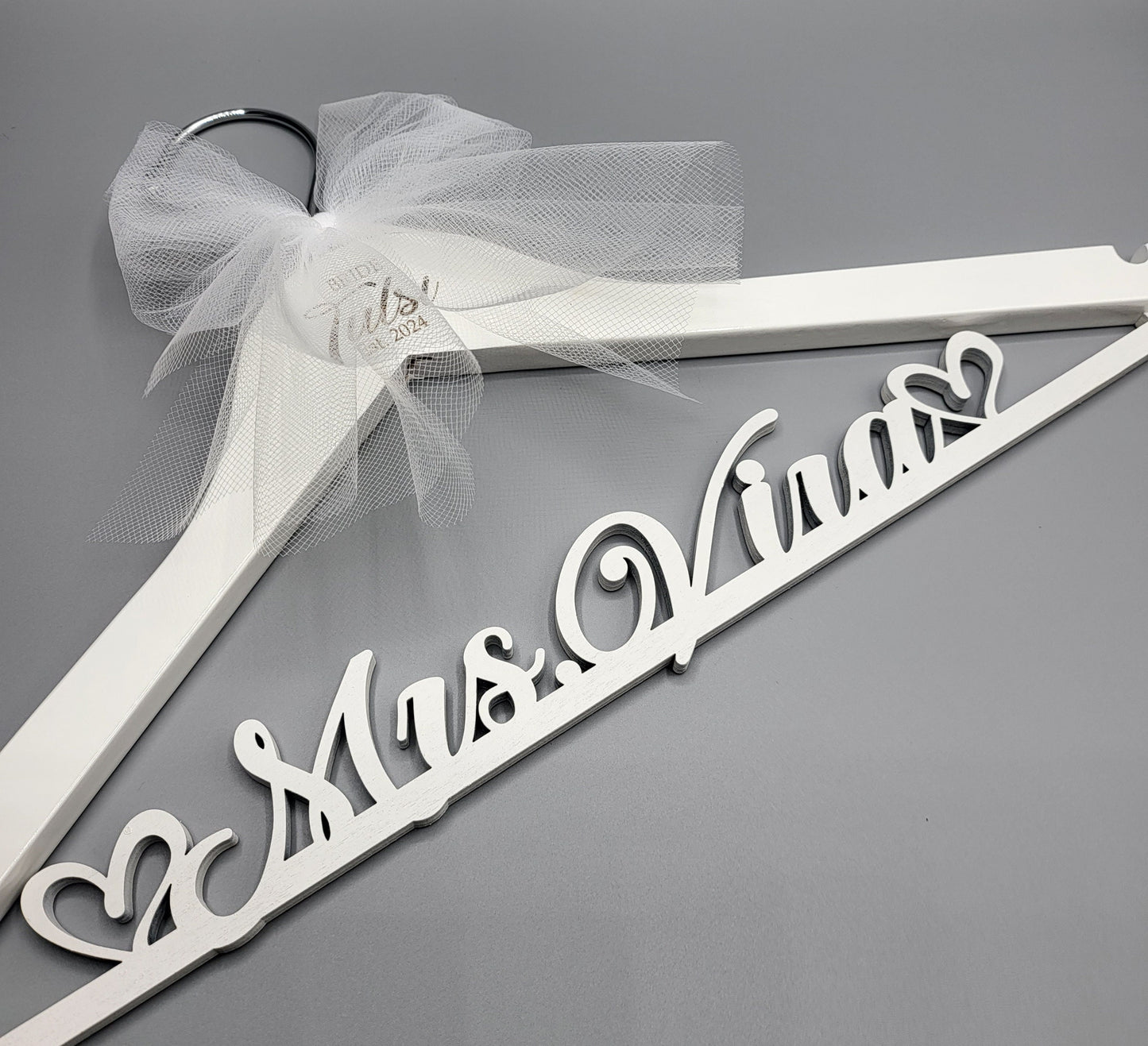 Laser Cut /laser engraving/ Wedding Dress Hanger / Mrs Hanger / Bride Hanger / Wedding Hanger / Bridesmaid Hanger / Personalized Bridal Gift
