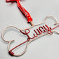 Ships in 1-3 days / Personalized ornament for pet/ Handmade Wire Bone / Wire Pet's Name Ornament / Dog Ornament / Dog Christmas Gift