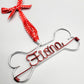 Ships in 1-3 days / Personalized ornament for pet/ Handmade Wire Bone / Wire Pet's Name Ornament / Dog Ornament / Dog Christmas Gift