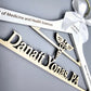 Laser Cut /Laser Engraving on ARMS / 2 Line Medical School Graduation Gifts, First White Coat Hanger , Personalized Doctor Hanger