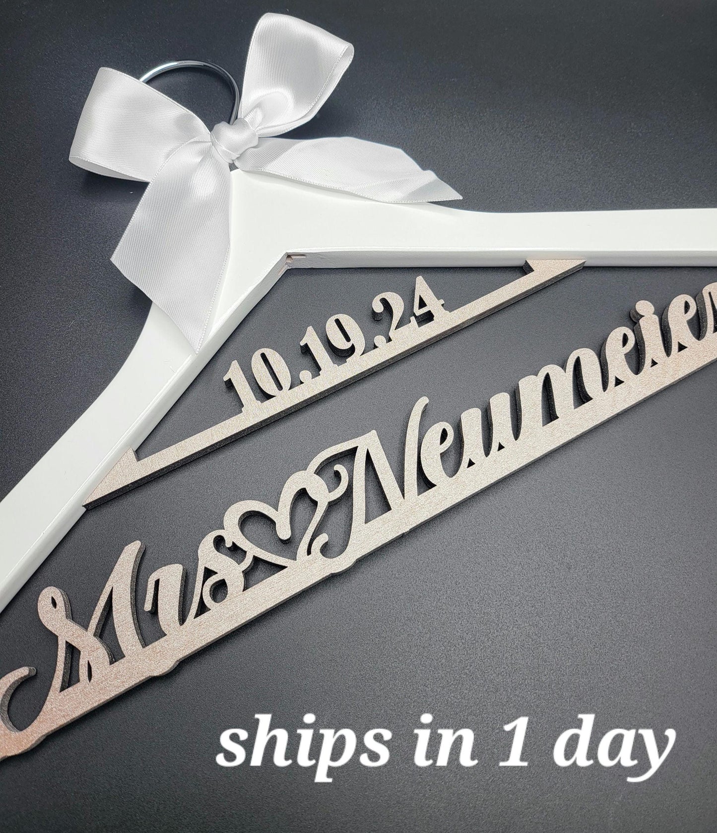 SHIP IN 1 DAY/Laser Cut / Wedding Dress Hanger /Bride Hanger /Wedding Hanger /Bridesmaid Hanger /Personalized Bridal Gift