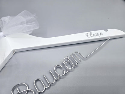 Wedding dress hanger. Wedding hanger for bride. Bridal hanger. Bride hanger. Bride gift. Wedding hanger. Personalized Hanger