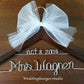Weekend SALE / 2 Line-Wedding dress Hanger with date/ Name Hanger/ Bride Hanger/Personalized Hanger/Bridal party gift/ Bride Gift,