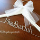 White wedding dress hanger/ NAME hanger/ mrs. hanger / wedding hangers