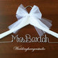 White wedding dress hanger/ NAME hanger/ mrs. hanger / wedding hangers