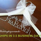 White 2 line wedding hanger / MRS Hanger/ Wedding dress hanger/ Bride hanger